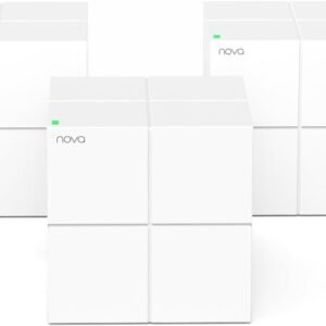 Tenda Nova Mesh Wifi System MW6 - Covers up to 6000 Sq.Ft - AC1200 Whole Home Wifi Mesh System - Gigabit Dual-Band Mesh Network for 90 Devices - Replaces Wireless Router and Wifi Extender - 3-Pack