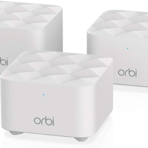 Orbi Whole Home Mesh Wifi System (RBK13) ? Router Replacement Covers up to 4,500 Sq. Ft. with 1 Router & 2 Satellites